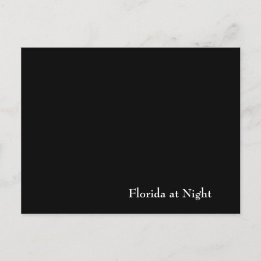Florida bij Night Briefkaart (Voorkant)
