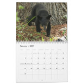 Florida Black Bear Calendrier mensuel (Feb 2027)