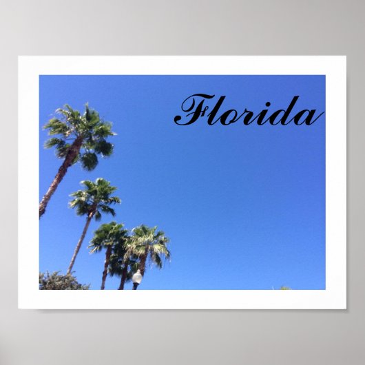Florida Blue Sky Poster (Voorkant)