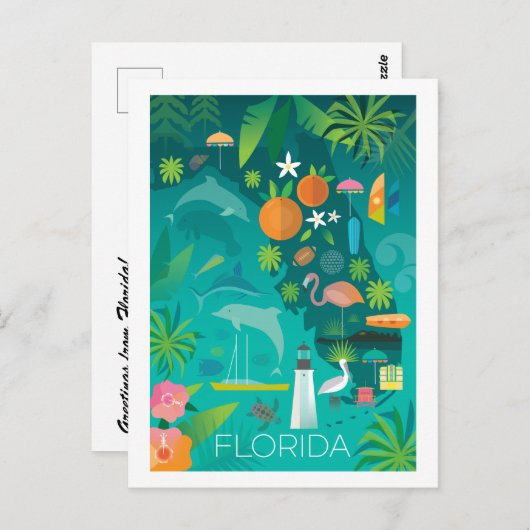 Florida Briefkaart (Voorkant / Achterkant)