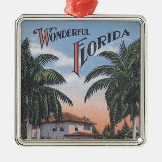 Florida Brochure Metalen Ornament