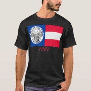 FLORIDA BURGEROORLOG REGIMENT 1861 IN GOD VLAG T-SHIRT