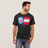 FLORIDA BURGEROORLOG REGIMENT 1861 IN GOD VLAG T-SHIRT (Voorkant volledig)