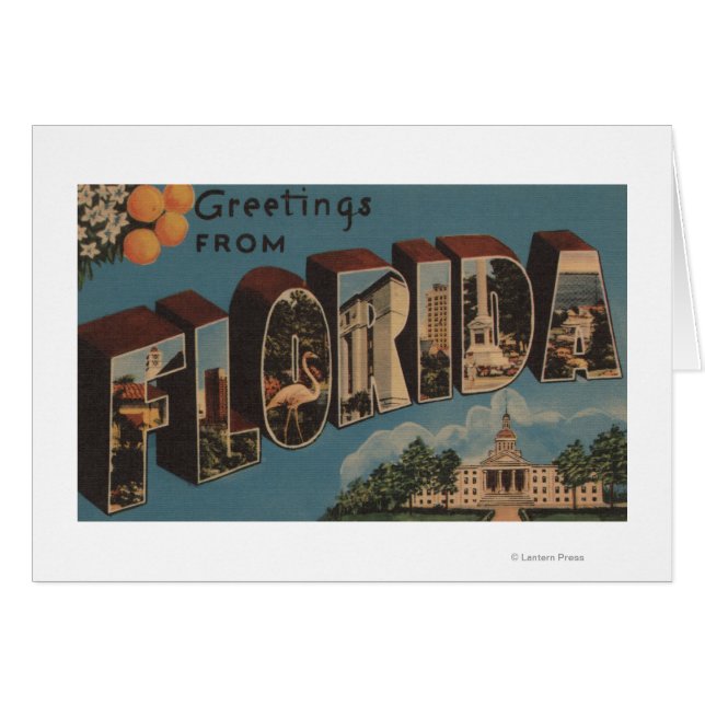 Florida (Capital Building) - Grote Letter (Voorkant Horizontaal)