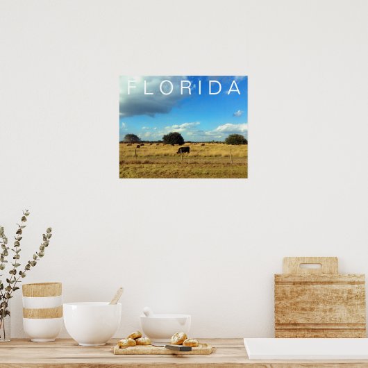 Florida Cattle Poster (Keuken)