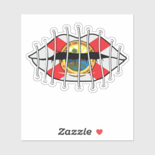 Florida-censuur - Zaagt Lips Spreken niet Sticker