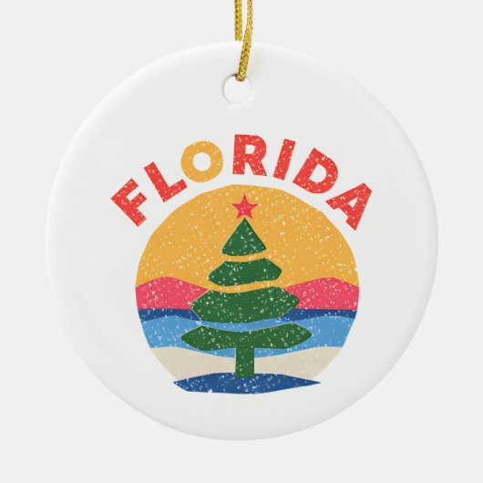 Florida christmas keramisch ornament (Voorkant)