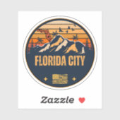 Florida City, Florida Sticker (Vel)