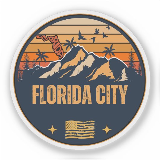 Florida City, Florida Sticker (Voorkant)