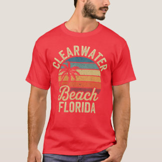 Florida Clear Water Beach Vakantie Souvenirs Famil T-shirt