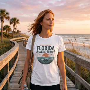 Florida Coastal Sunset Heritage T-shirt