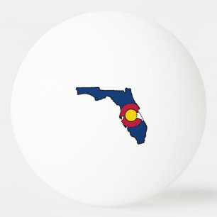 Florida Colorado vlag ping pong bal Pingpongballen
