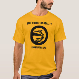 Florida CopWatch "End Police Bruility" Gold Shirt