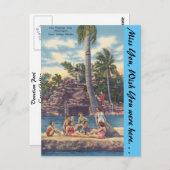 Florida, Coral Gables, Venetian Pool Briefkaart (Voorkant / Achterkant)