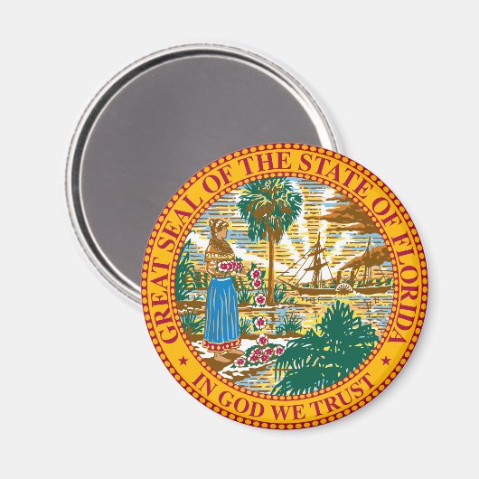 Florida Crest Magnet Magneet (Voorkant / Achterkant)