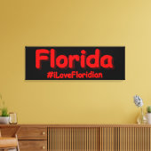 "Florida" Cute Design. Bestel nu Canvas Afdruk (Insitu (Woonkamer))