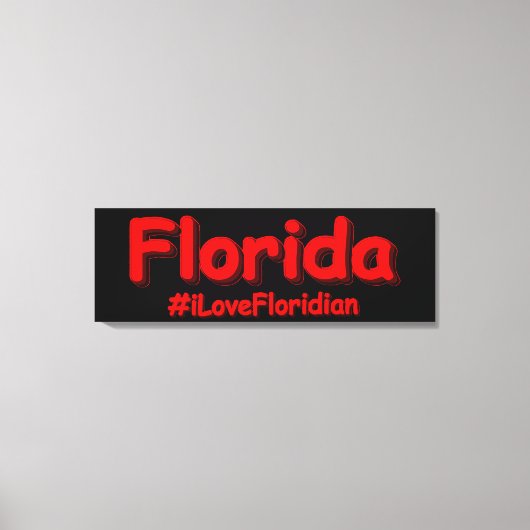 "Florida" Cute Design. Bestel nu Canvas Afdruk (Voorkant)