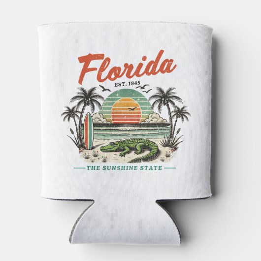 Florida, de Sunshine State - Sunset Beach Scene Blikjeskoeler (Achterkant)