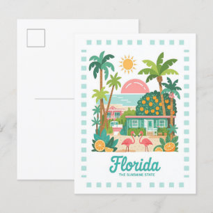 Florida de Sunshine State Verenigde Staten Zomer R Briefkaart