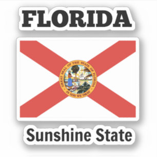 Florida, de Sunshine State, vlag Sticker