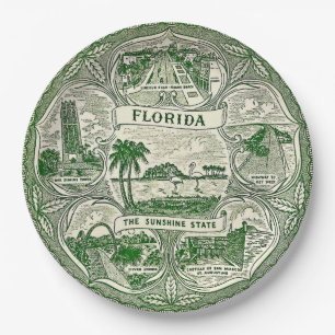 Florida de Zonneschijn Staat Papieren Bordje