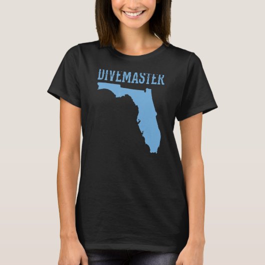 Florida Divemaster Scuba Diving Instructor Dive Fl T-shirt (Voorkant)