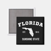 Florida Est 1845 Sunshine State Magneet (Voorkant / Achterkant)