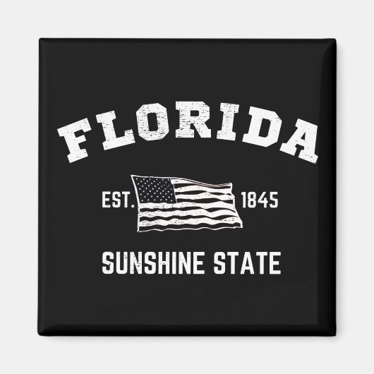 Florida Est, 1845 Sunshine State Magneet (Voorkant)