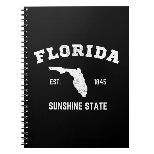 Florida Est 1845 Sunshine State Notitieboek (Voorkant)