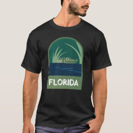 Florida Everglades Alligator Badge T-shirt