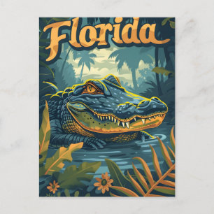 Florida Everglades Alligator Briefkaart