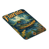 Florida Everglades Alligator  Magneet (Rechterzijde)