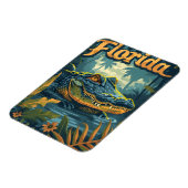 Florida Everglades Alligator  Magneet (Linkerzijde)