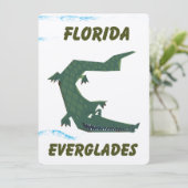 Florida Everglades Alligator vakantie art. (Staand voorkant)