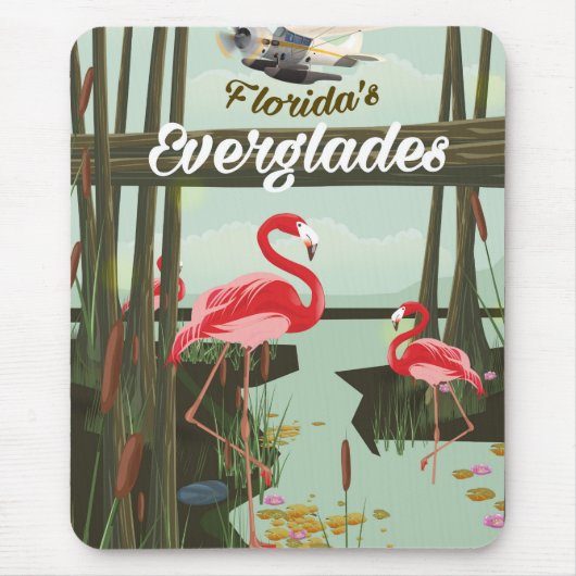 Florida Everglades cartoon reisposter Muismat (Voorkant)