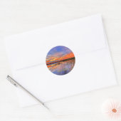 Florida Everglades, schilderachtig panorama, Ronde Sticker (Envelop)