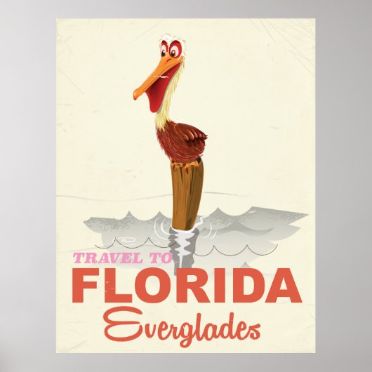 Florida everglades vintage poster (Voorkant)