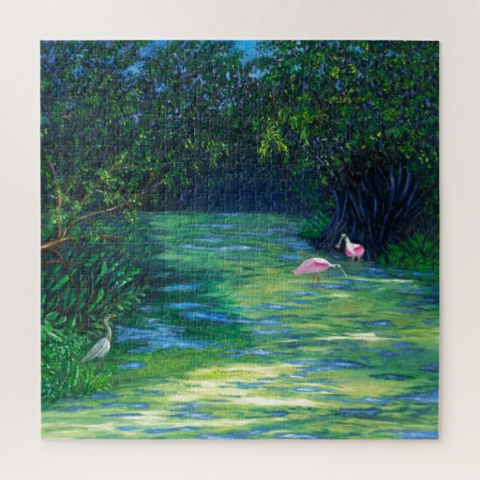 Florida Everglades Wildlife Refuge Legpuzzel (Verticaal)