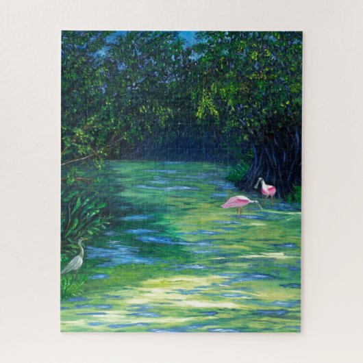 Florida Everglades Wildlife Refuge Legpuzzel (Verticaal)