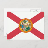 Florida Flag Briefkaart (Voorkant / Achterkant)