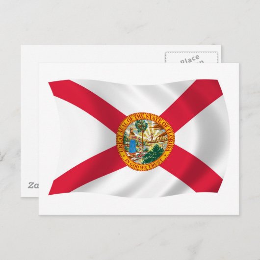 Florida Flag Briefkaart (Voorkant / Achterkant)