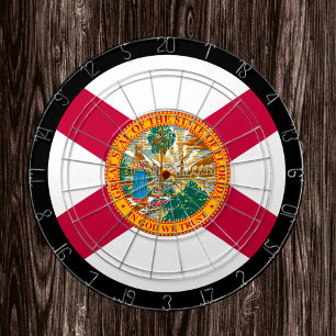 Florida Flag Dartboard & Florida-/USA-spelraad Dartbord