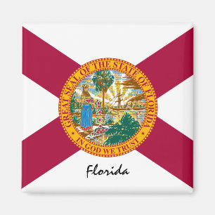 Florida Flag & Florida State USA/sport Magneet