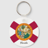 Florida Flag & Florida State USA/sport Sleutelhanger (Voorkant)