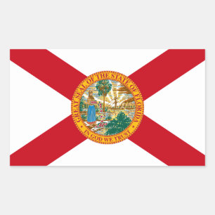 Florida Flag Rechthoekige Sticker