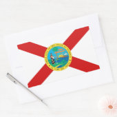 Florida Flag Rechthoekige Sticker (Envelop)