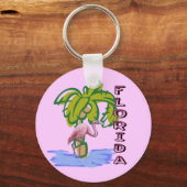 Florida Flamingo Sleutelhanger (Voorkant)