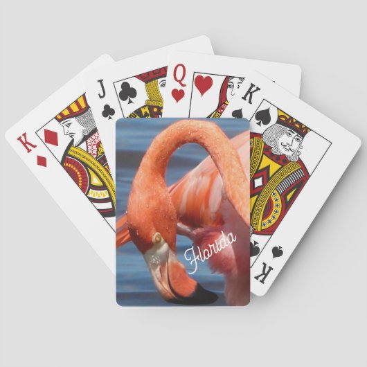 Florida Flamingo-spelkaarten Pokerkaarten (Achterkant)