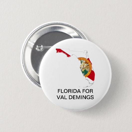FLORIDA for VAL DEMINGS SENATE 2022 Button (Voorkant /achterkant)