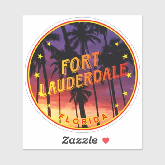 Florida, Fort Lauderdale Sticker (Vel)